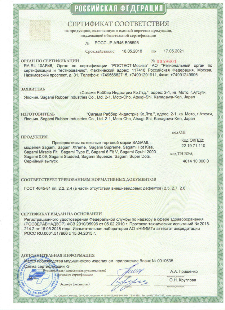 Sagami латексные