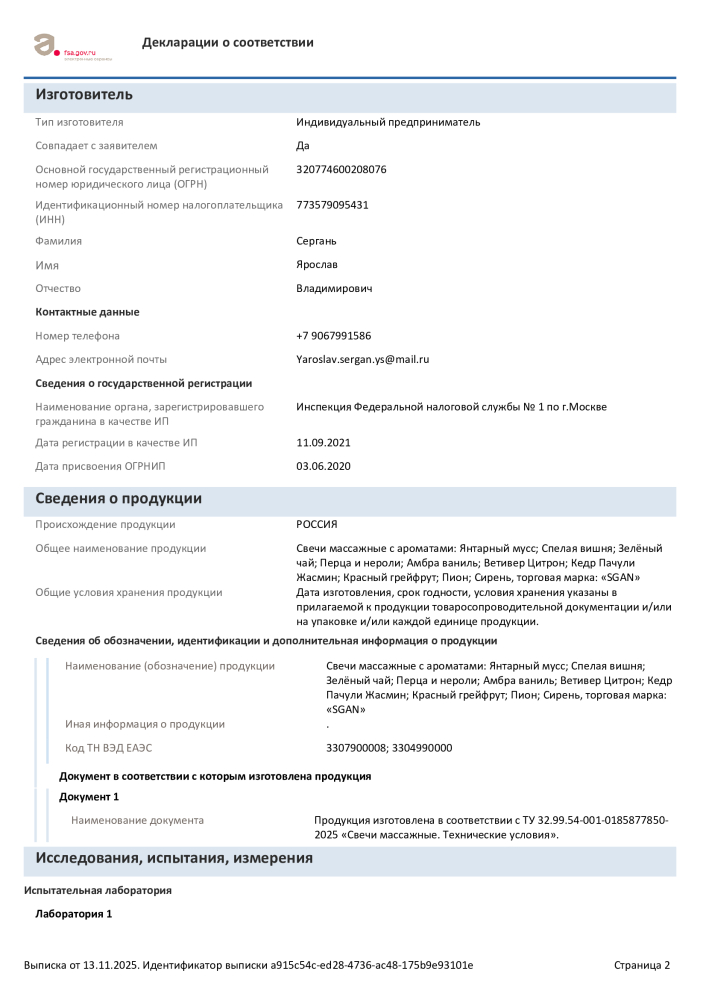 Свечи декларация SGAN_2