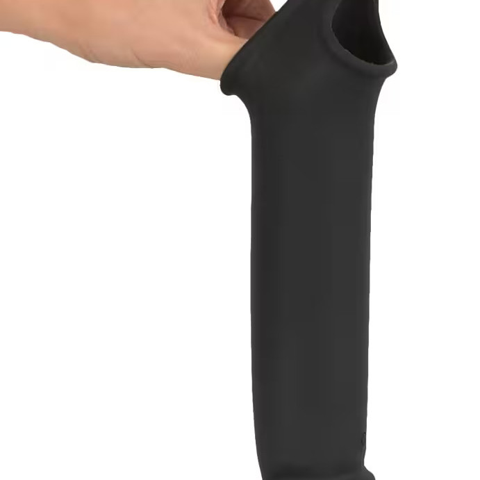 Вибрирующая насадка для пениса с хомутом для яичек и пультом управления 0550825ON