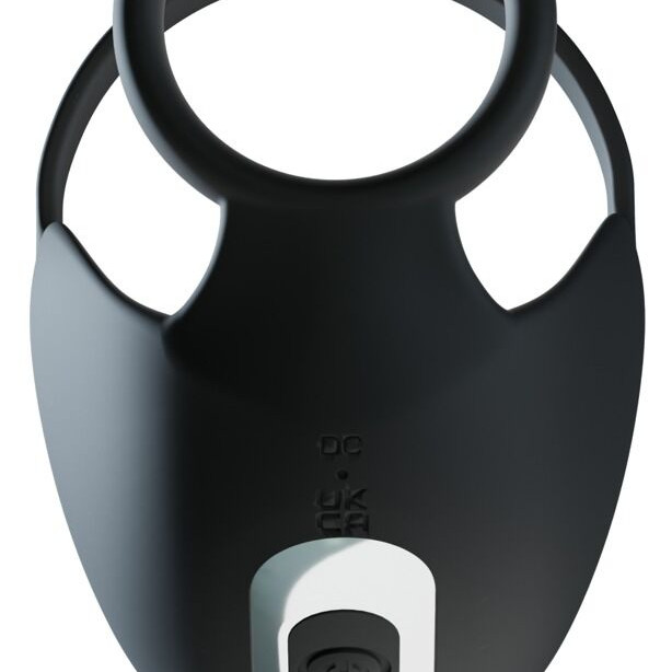 Эрекционное кольцо с шариковым массажёром с пультом 555193ON