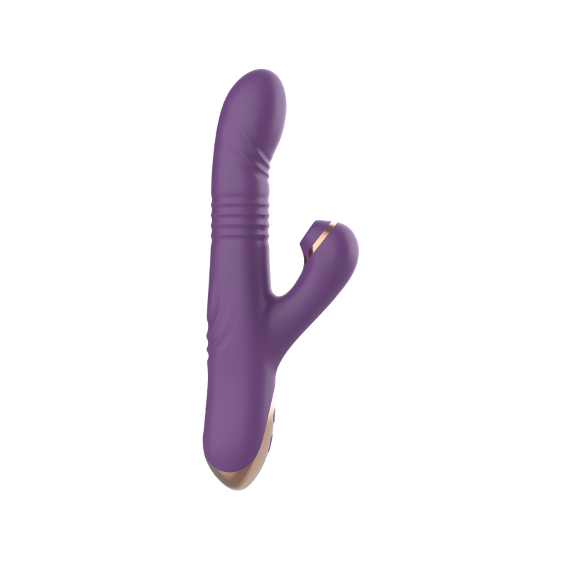 Силиконовый вибратор с возвратно-поступательной стимуляцией SW24126-purple