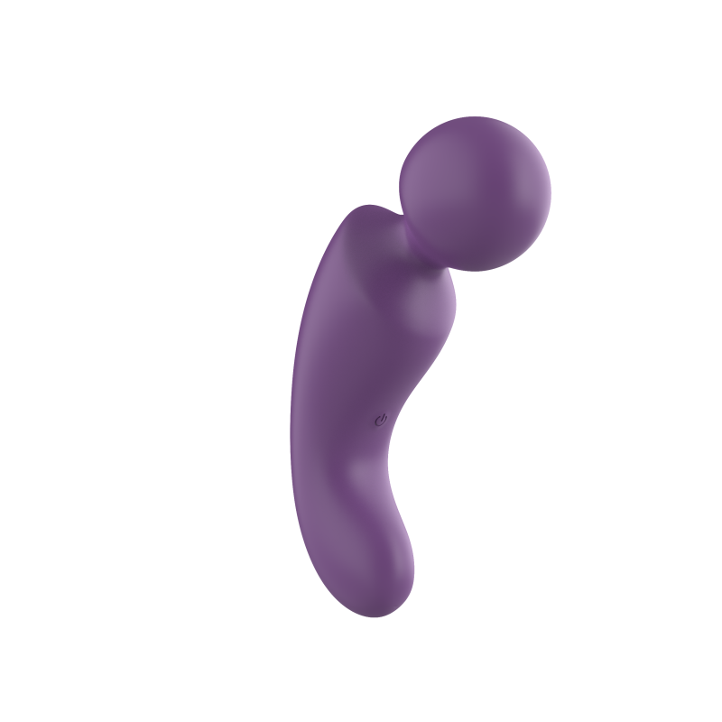 Вибратор- вонд с изогнутым корпусом Secwell SW24125-purple