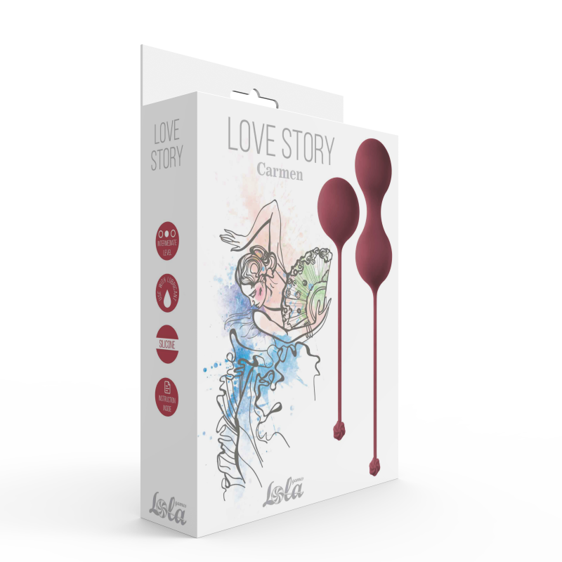 Набор вагинальных шариков Love Story Carmen Wine Red 3011-02lola