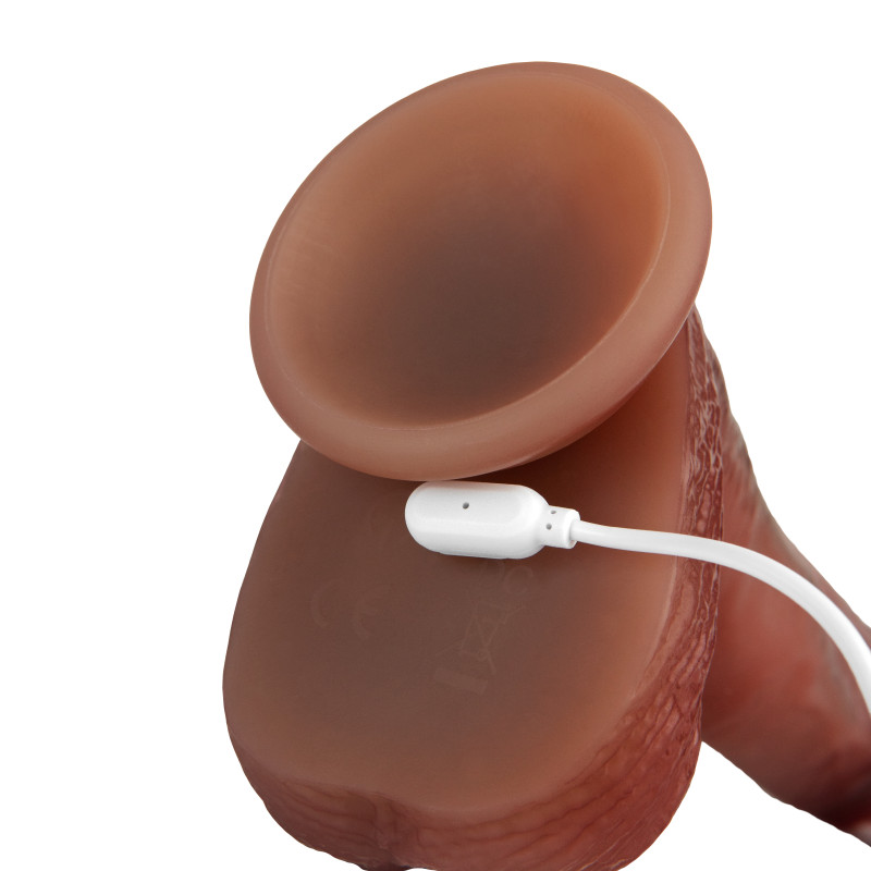 Дилдо с эффектами вибрации, вращения и пенетрации с нагревом 3479-01