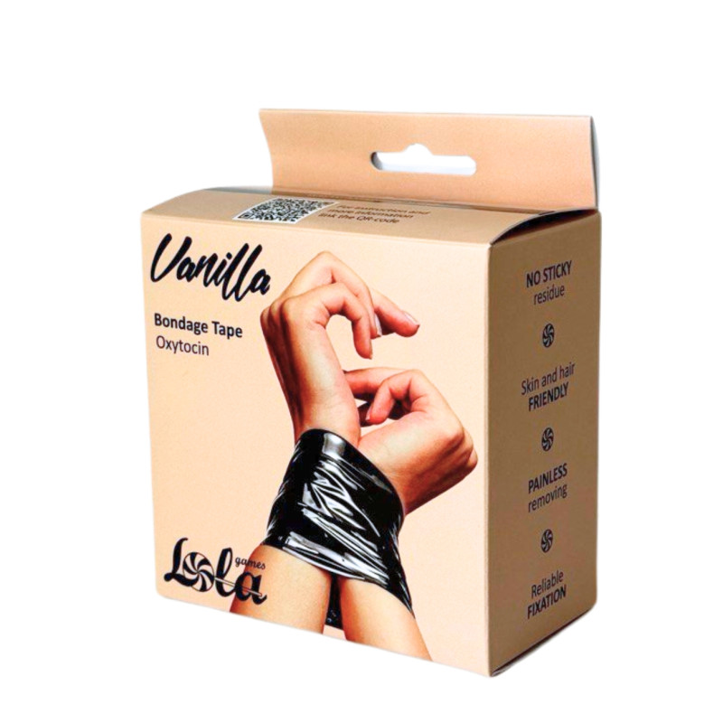 Бондажная лента Vanilla Oxytocin Black 1169-02lola