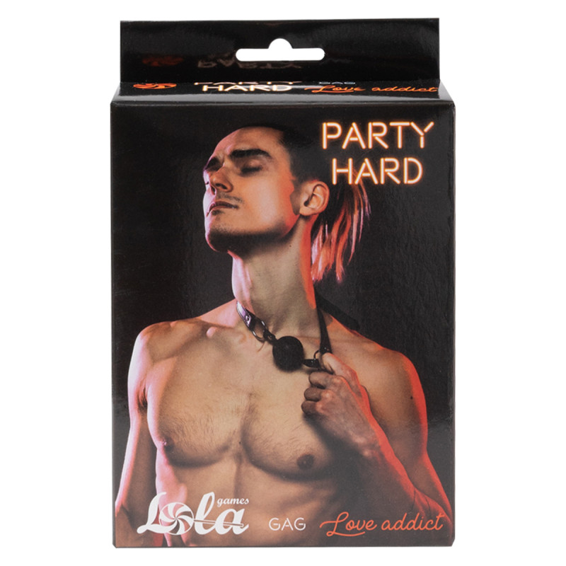 Кляп Party Hard Love Addict Black 1146-01lola