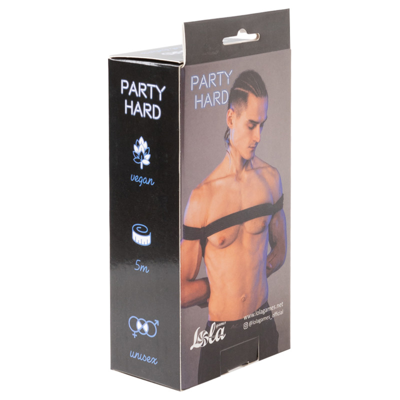 Веревка Party Hard Do Not Disturb Black 5м 1157-01lola