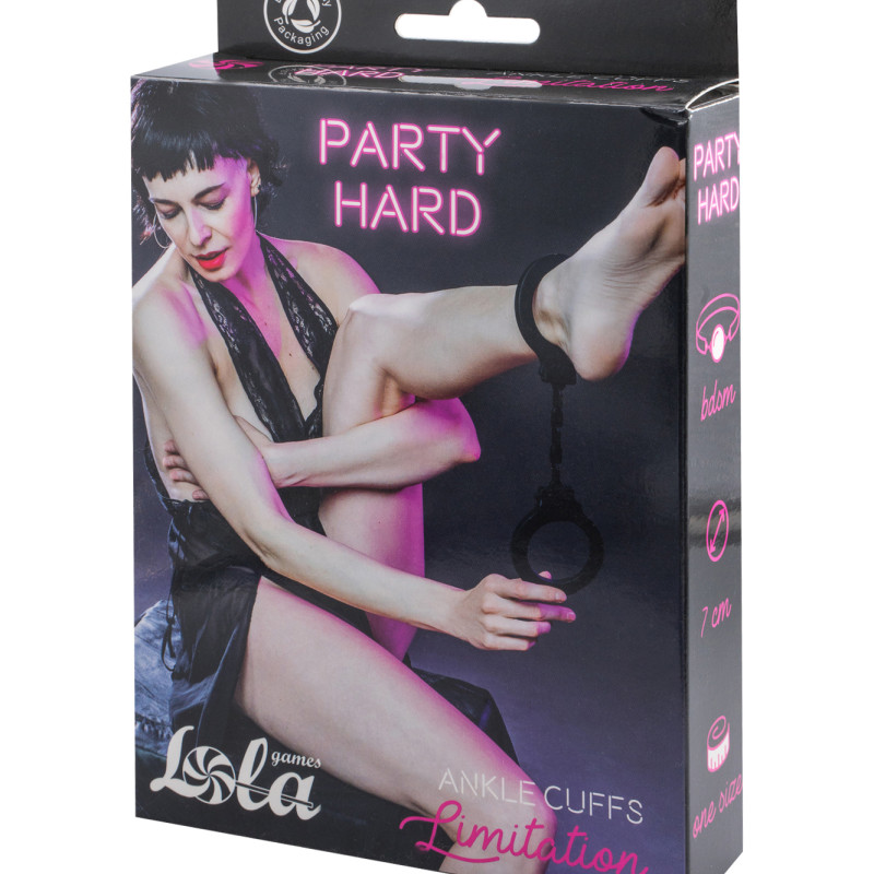 Силиконовые поножи Party Hard Limitation Black 1168-01lola