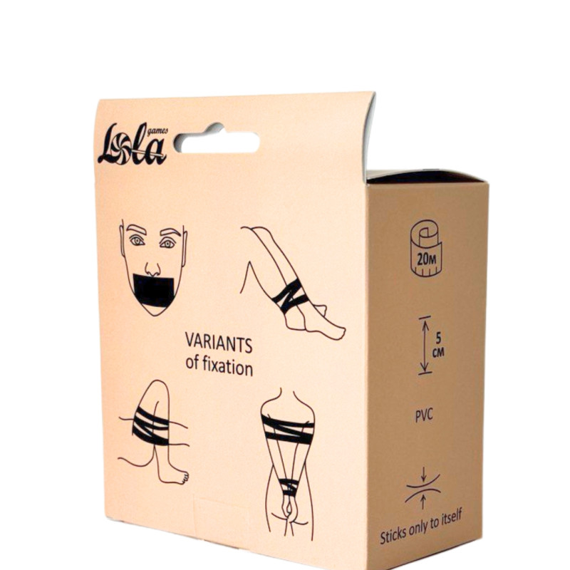 Бондажная лента Vanilla Oxytocin Black 1169-02lola