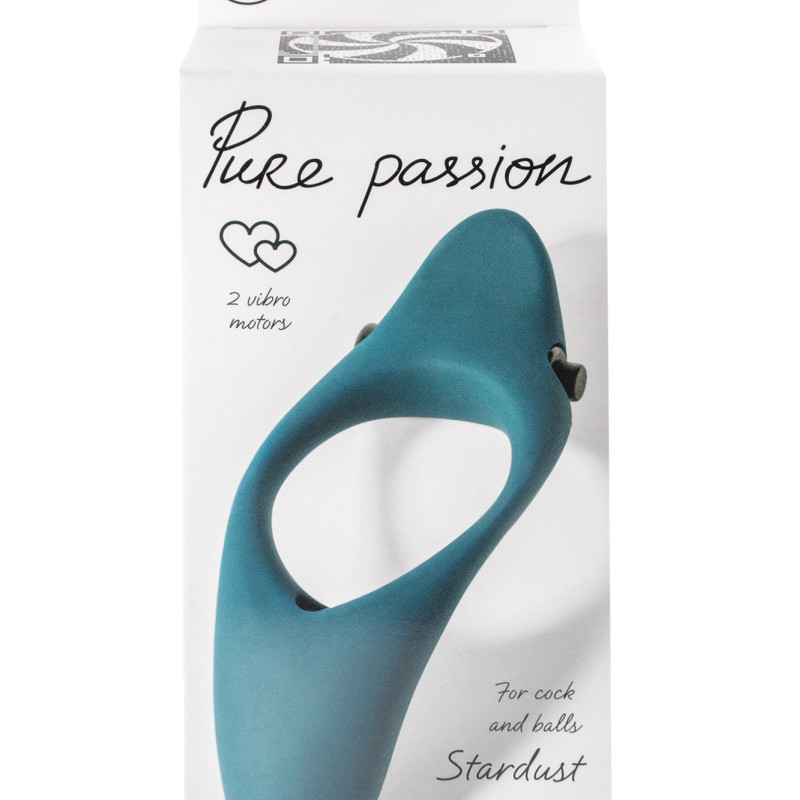 Эрекционное виброкольцо Pure Passion Stardust Green 1304-03lola