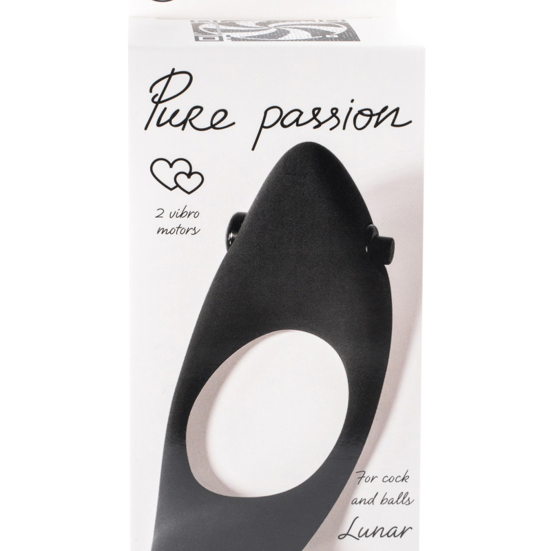 Эрекционное виброкольцо Pure Passion Lunar Black 1305-01lola