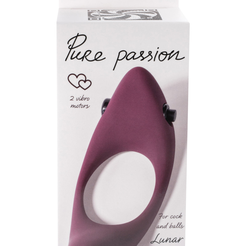 Эрекционное виброкольцо Pure Passion Lunar Wine red 1305-02lola