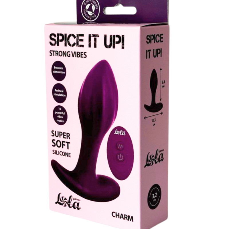 Перезаряжаемая анальная пробка Spice it Up Charm 8021-02lola