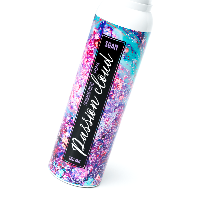 Шиммер для массажа Passion Cloud SGAN с хрустящей пенкой 150 мл 5106sg