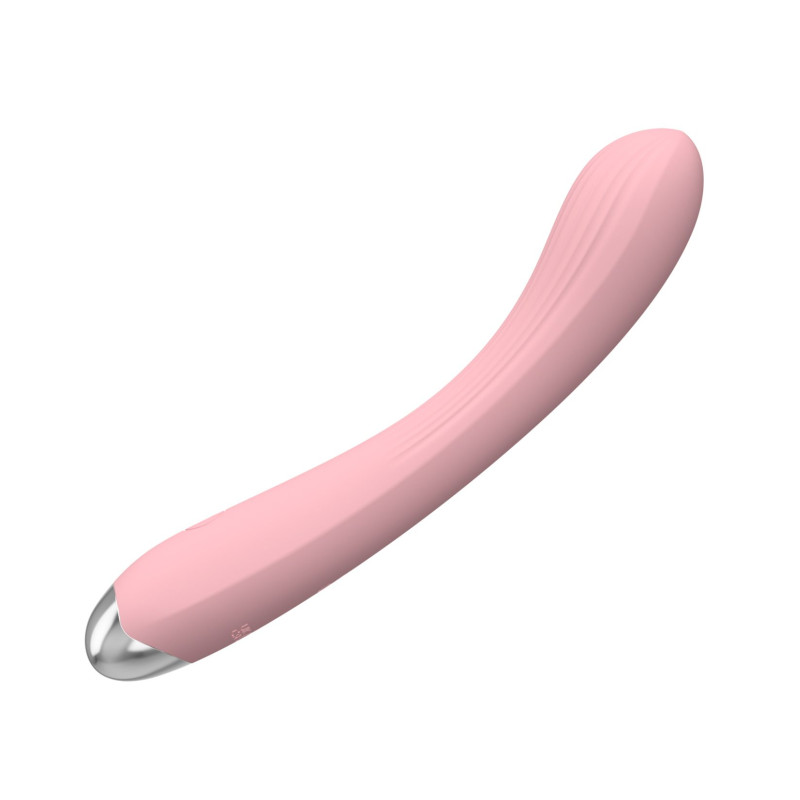 Гибкий силиконовый вибратор розовый SW3014P