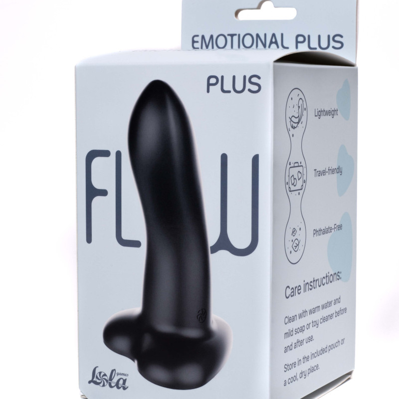 Нереалистичный дилдо Emotional Plus Black 2044-04lola