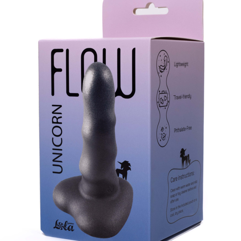 Нереалистичный дилдо Unicorn Mini Black 2047-03lola