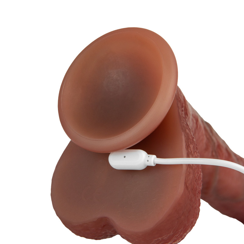 Дилдо с эффектами вибрации, вращения и пенетрации с нагревом 3476-01