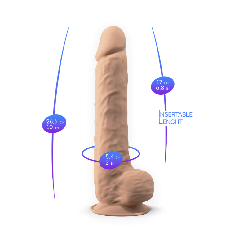 Фаллоимиатор термоактивный из Silexpan 10