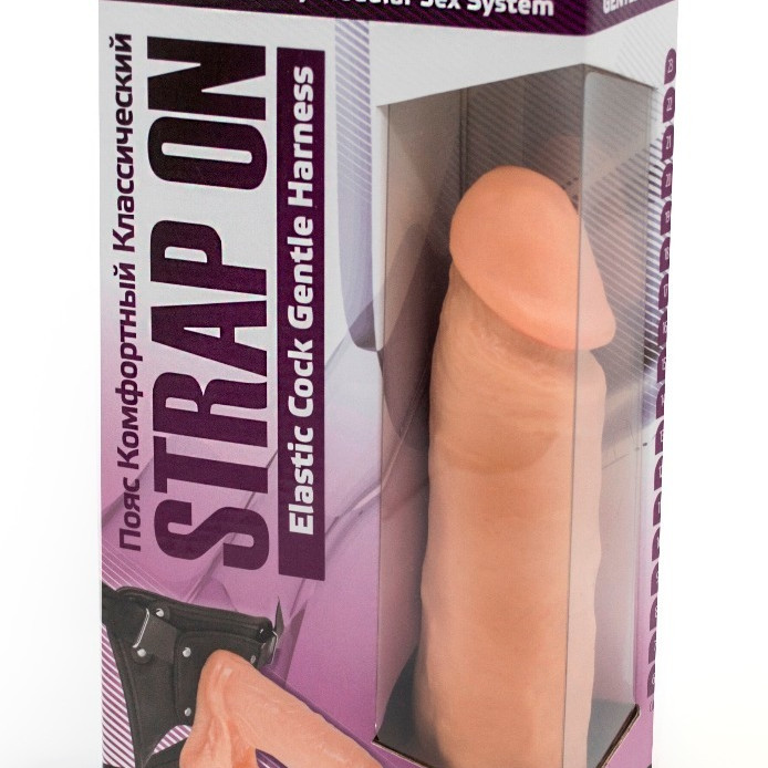 Страпон Харнес в подарочной упаковке из ПВХ 281503ru