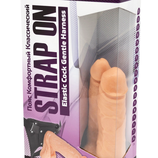 Страпон Харнес в подарочной упаковке из ПВХ 281903ru