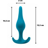 Анальная пробка Spice it up Smooth Aquamarine 8008-03Lola