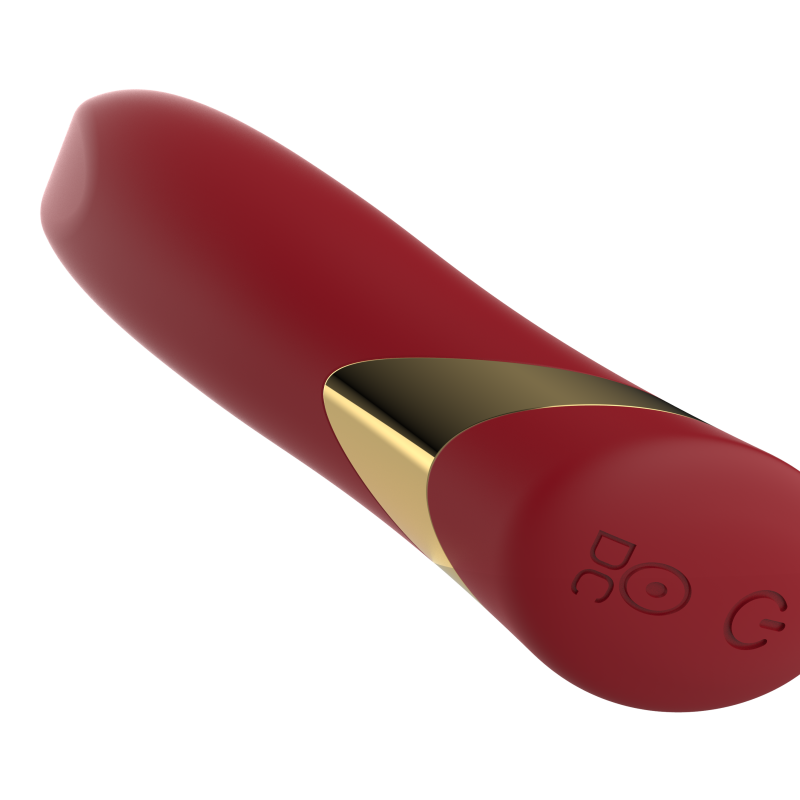 Силиконовый вибратор красный SW3034