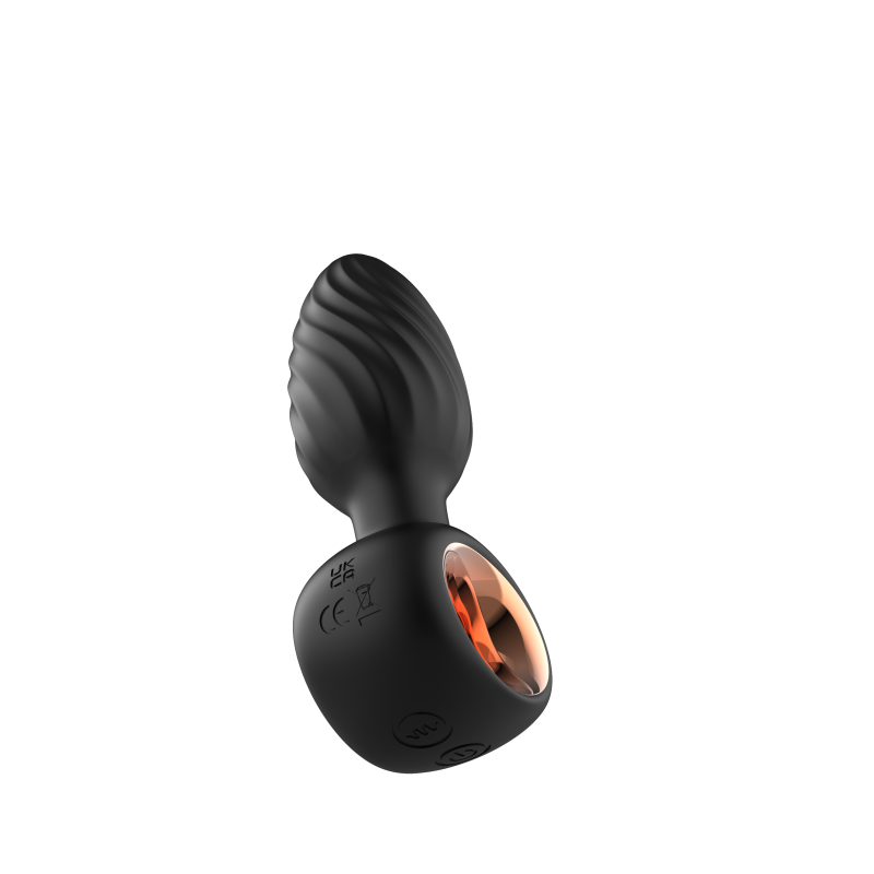 Анальная пробка с вибрацией и вращением (с пультом ДУ) SW1123