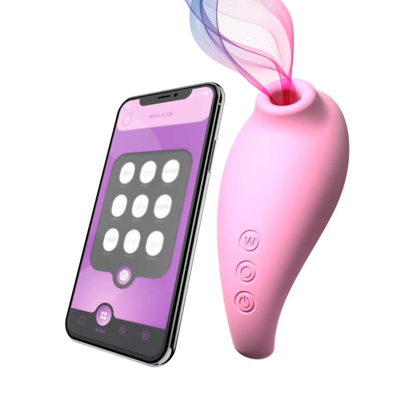 Вакуумный стимулятор Revelation Pink + APP 40851AL
