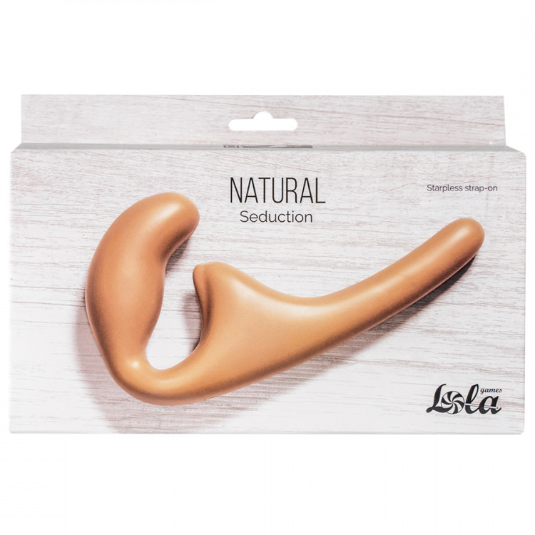 Безремневой анальный страпон Natural Seduction Beige 5010-01lola