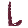 Вибронасадка для Двойного Проникновения Pure Passion Farnell Wine Red 1203-02lola