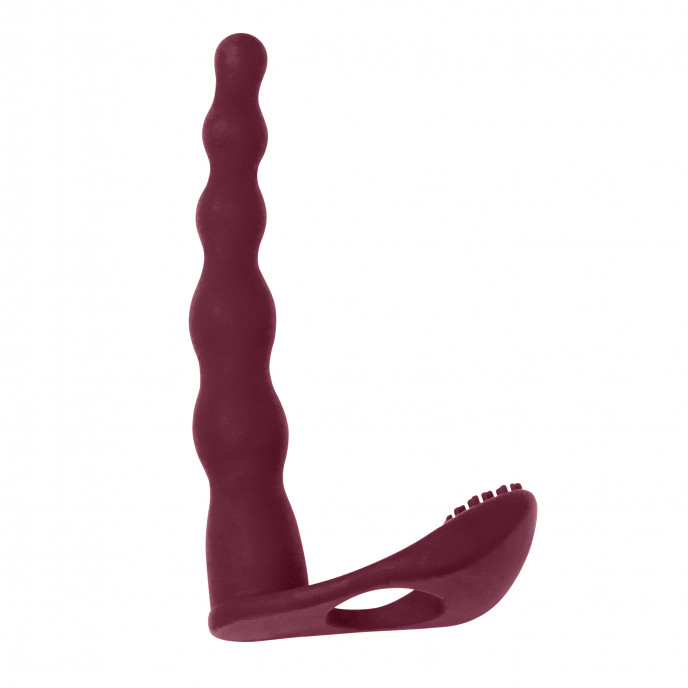 Вибронасадка для Двойного Проникновения Pure Passion Farnell Wine Red 1203-02lola