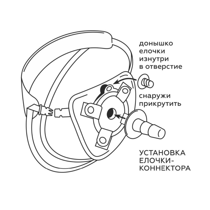 Пояс BEST UNI strap с 2 насадками 6 и 6 531303ru