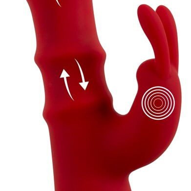 Вибратор Кролик с 3 подвижными кольцами 5402042ON