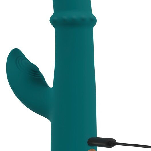 Толкающий вибратор Кролик с подвижным кольцом 5402069ON