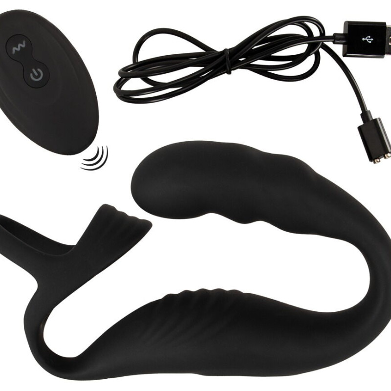 Эрекционное кольцо с простатной пробкой с пультом 5402280ON