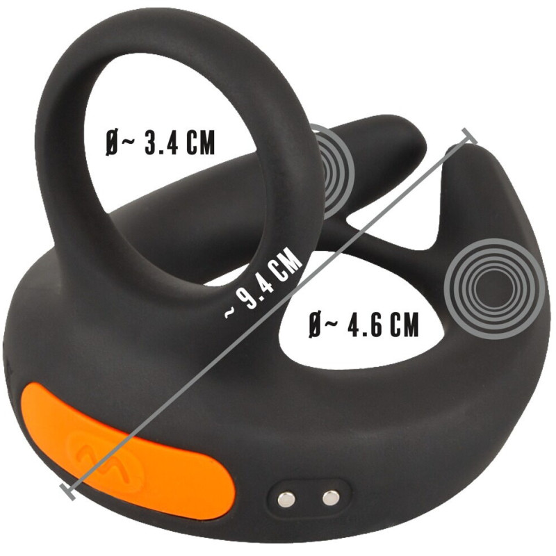 Стимулятор мошонки с пультом и вибрацией 5404258ON