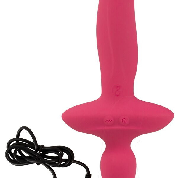 Вибратор 2-в-1 + анальная пробка 5404347ON