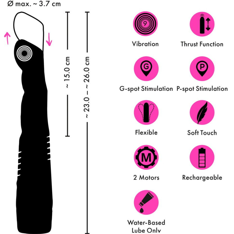 Поступательный вибратор для точек G и P 5404380ON