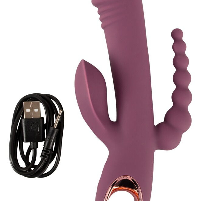 Тонкий тройной вибратор Plum 5404517ON