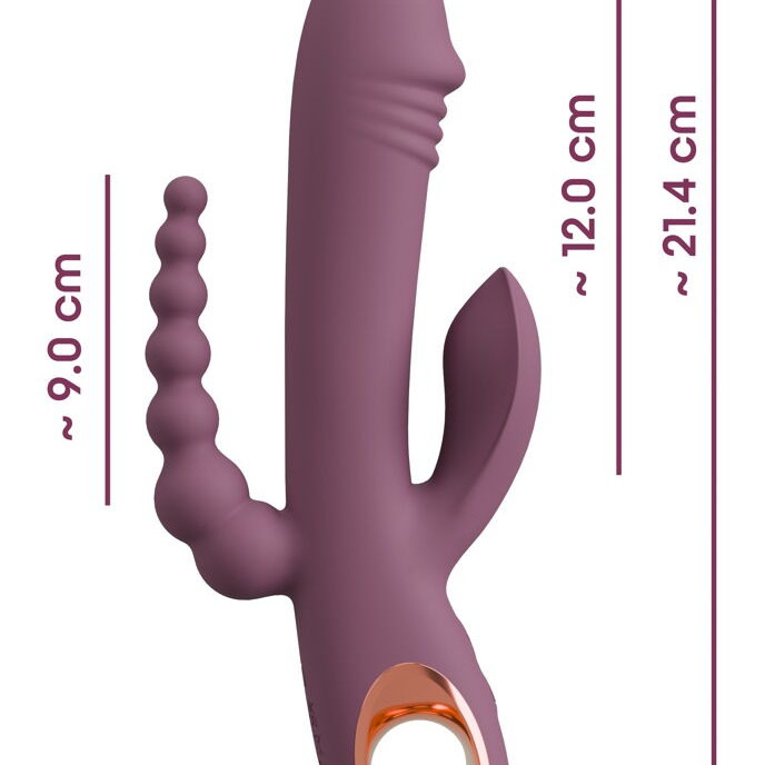 Тонкий тройной вибратор Plum 5404517ON