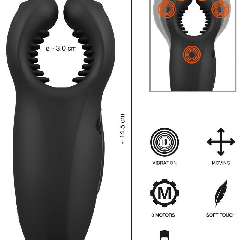 Мужской вибратор-стимулятор с подвижными лепестками 5404568ON