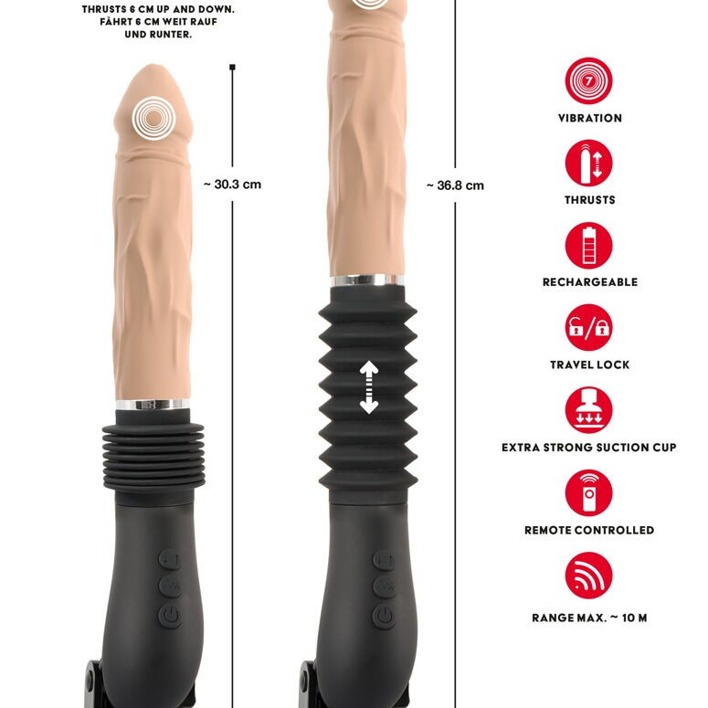 Секс-машина с пультом и реалистичной насадкой 5405491ON