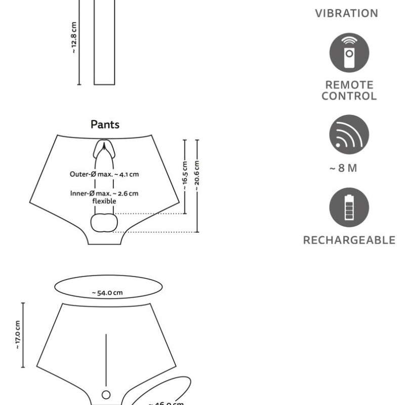 Реалистичные вибрирующие пенис-трусы 5405521ON