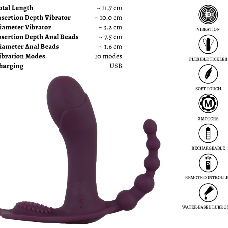 Вибратор для трусиков ARIVA с пультом 5405807ON