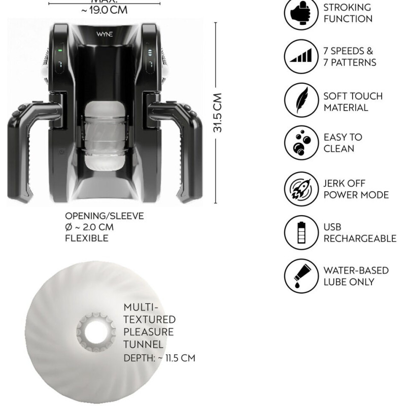Мощный мастурбатор №10 WYNE 5406617ON