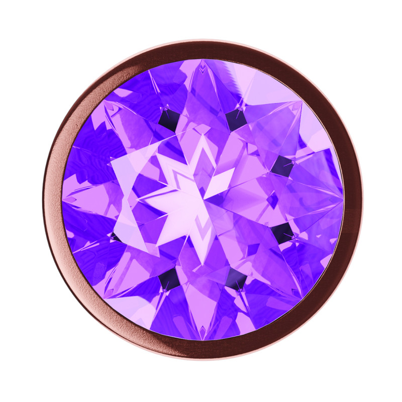 Анальная Пробка Diamond Amethyst Shine L Розовое Золото 4025-02lola