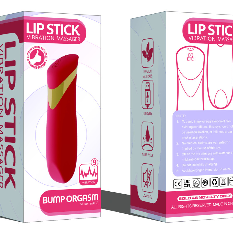 Силиконовый вибратор красный SW3034