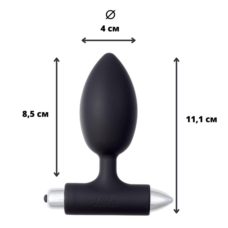 Анальная пробка с вибрацией Spice it up New Edition Perfection Black 8014-01lola