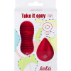 Виброшарики с циркуляцией на пульте управления Take it Easy Ray Wine Red 9021-12lola